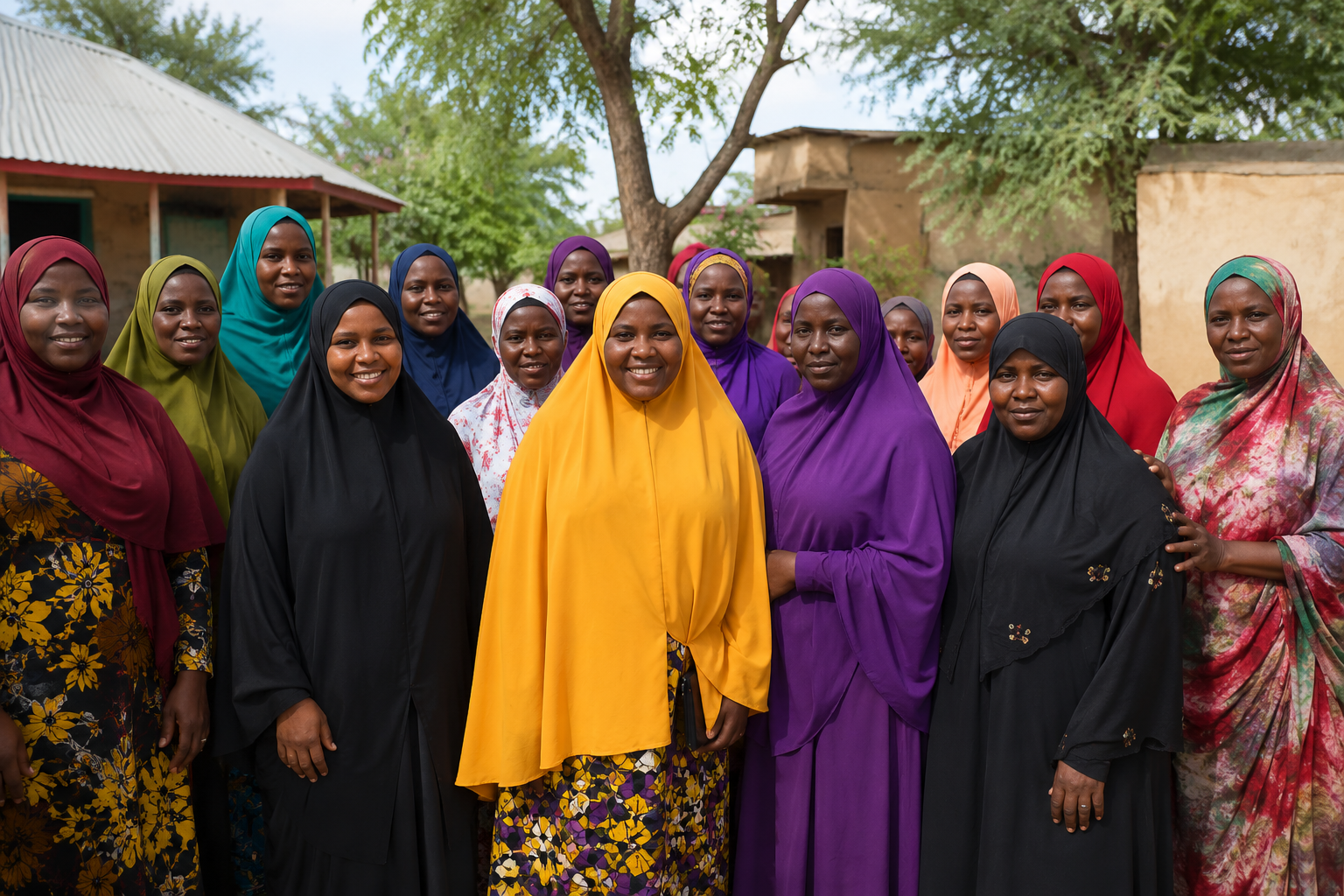 Community members participating in outreach